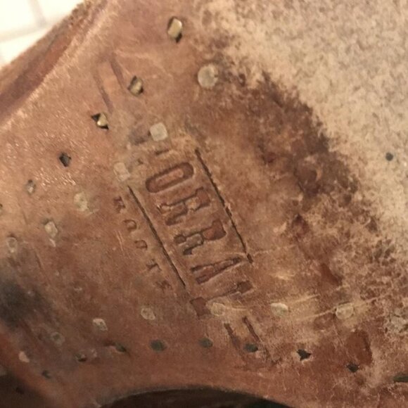 Corral Boots Womens Size 7 Brown Leather Western Fleur de Lis Inlay Snip Toe - Picture 12 of 12